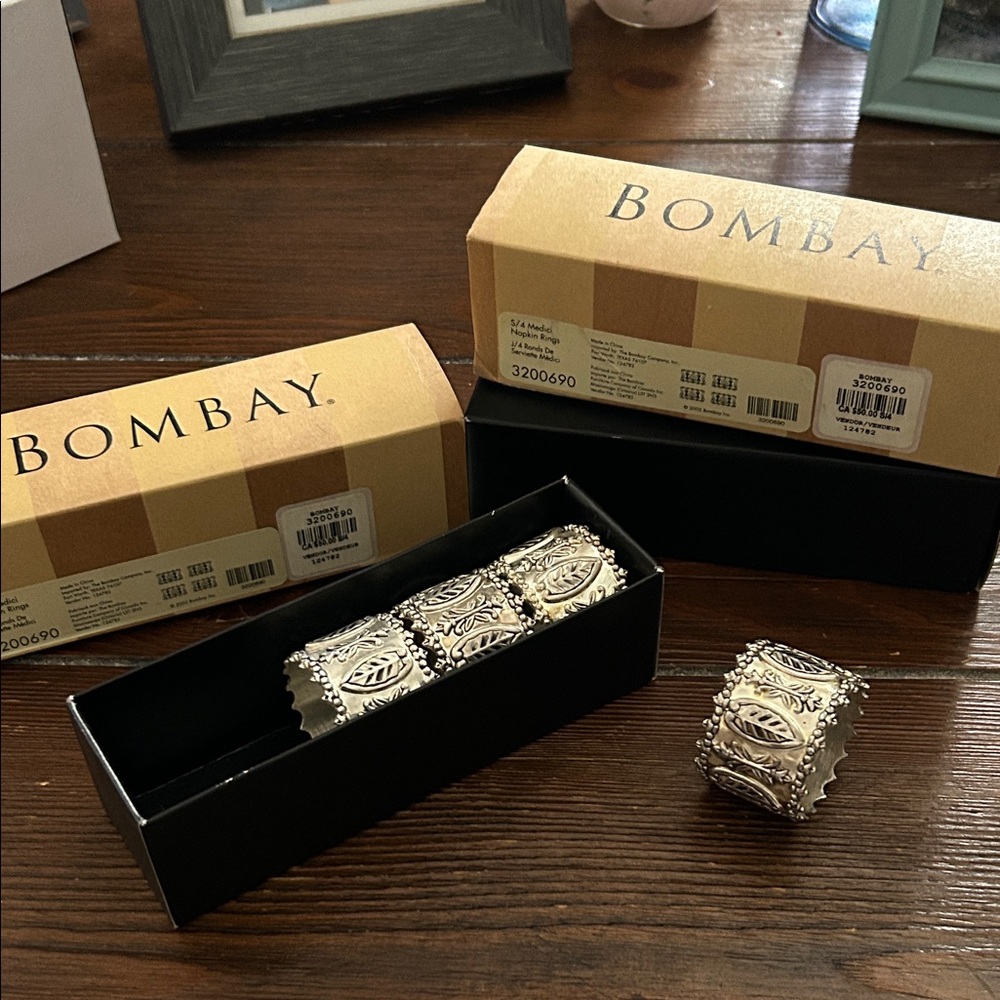 Bombay Silver Decorative Napkin Holders